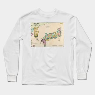 Johannes Blaeu - Japan Kingdom 1665 -  Ancient Worlds Long Sleeve T-Shirt